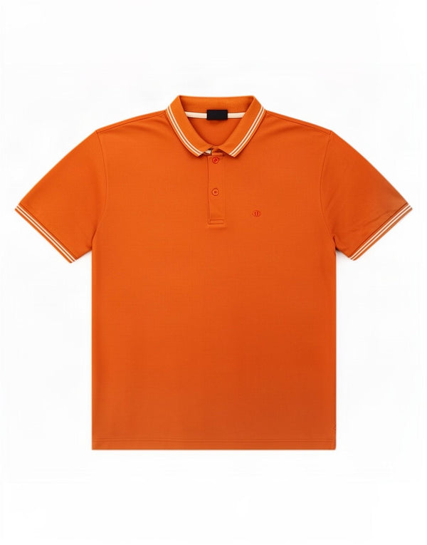 Camisa polo masculina Champion listrada laranja média