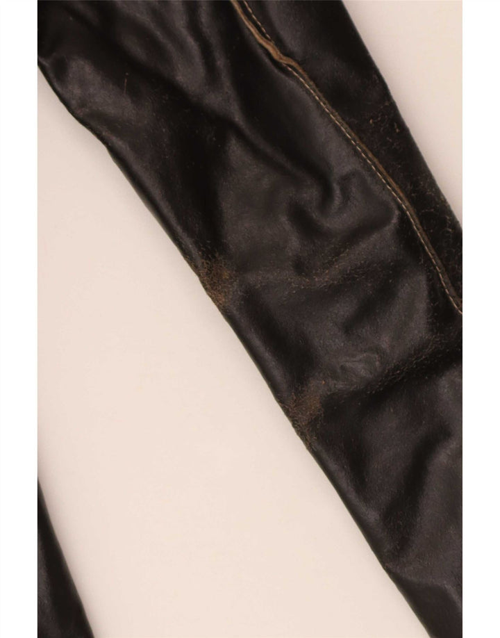 Casaco trench feminino de couro Conbipel IT 42 médio preto