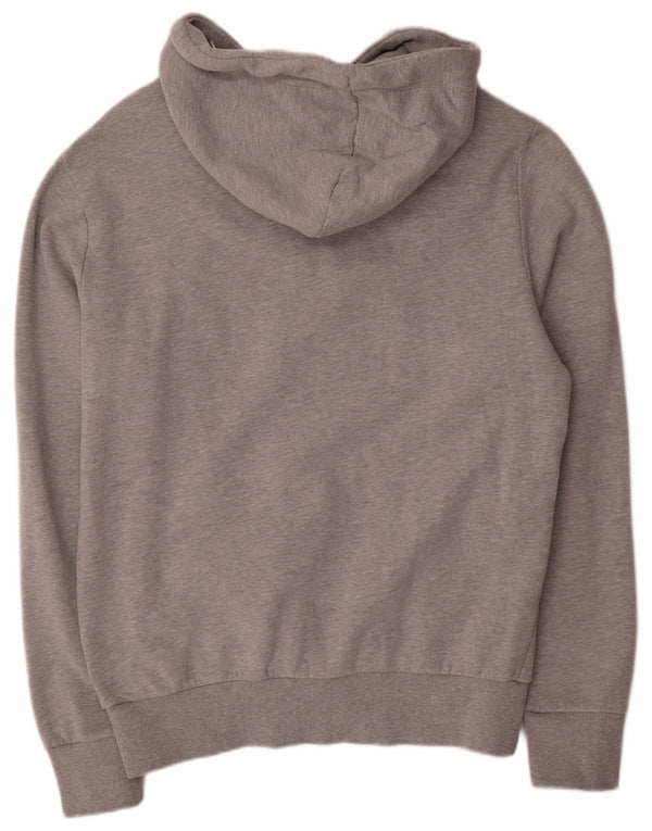 Superdry Mens Graphic Hoodie Jumper 2XL Grey Colourblock Cotton