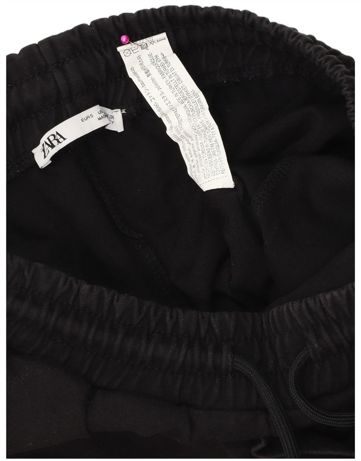 Zara Mens Sport Shorts Pequeno Algodão Preto
