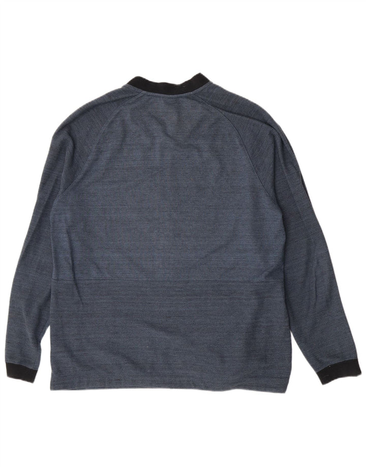 Nike Mens Treino Top Jacket XL Azul Flecked Algodão