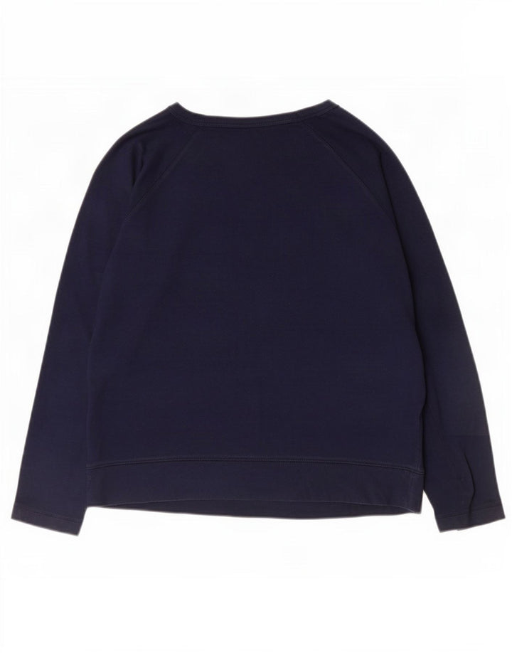 Moletom feminino Gap Jumper UK 12 algodão azul marinho médio