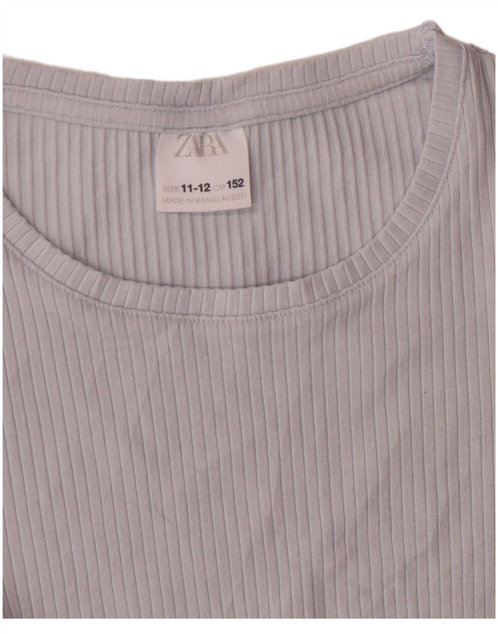 Top Zara Meninas T-Shirt 11-12 Anos Azul