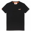 Camiseta masculina Superdry Top médio algodão preto