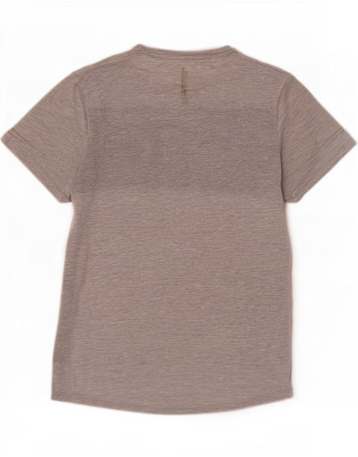Superdry camiseta masculina gráfica top grande cinza colorblock poliéster
