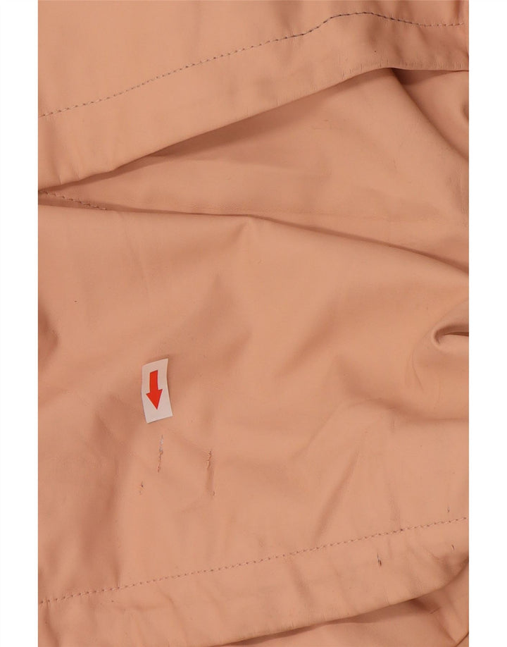 Zara Capa de chuva feminina com capuz UK 10 pequena poliuretano rosa
