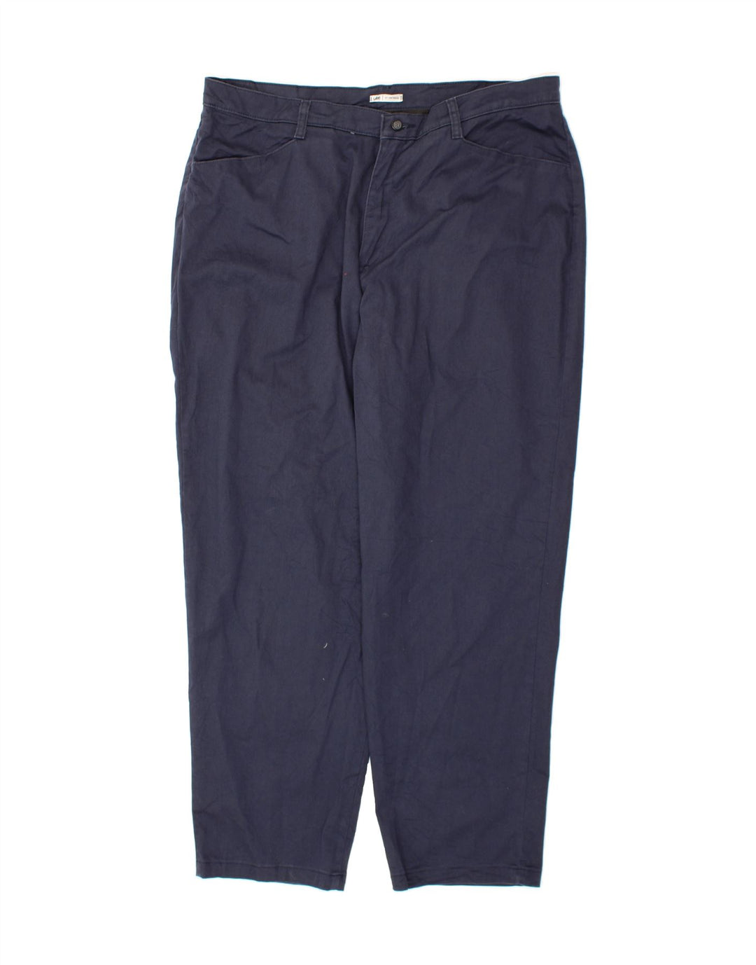 LEE Womens Tapered Casual Trousers W40 L31 Navy Blue Cotton Vintage Lee and Second-Hand Lee from Messina Hembry 