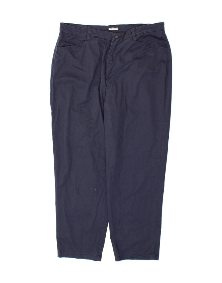 LEE Womens Tapered Casual Trousers W40 L31 Navy Blue Cotton Vintage Lee and Second-Hand Lee from Messina Hembry 