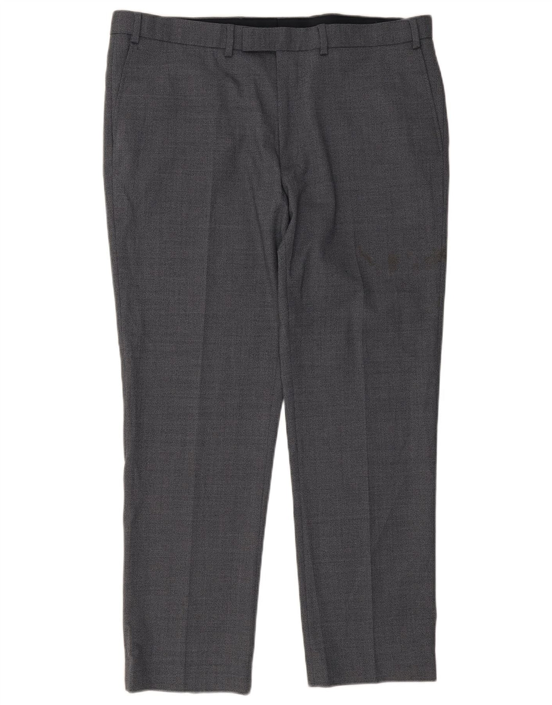 Calça masculina de terno regular Marks & Spencer W40 L31 azul poliéster