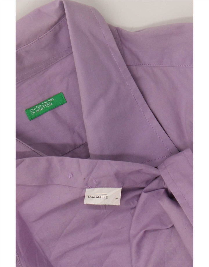 Camisa masculina Benetton grande roxa