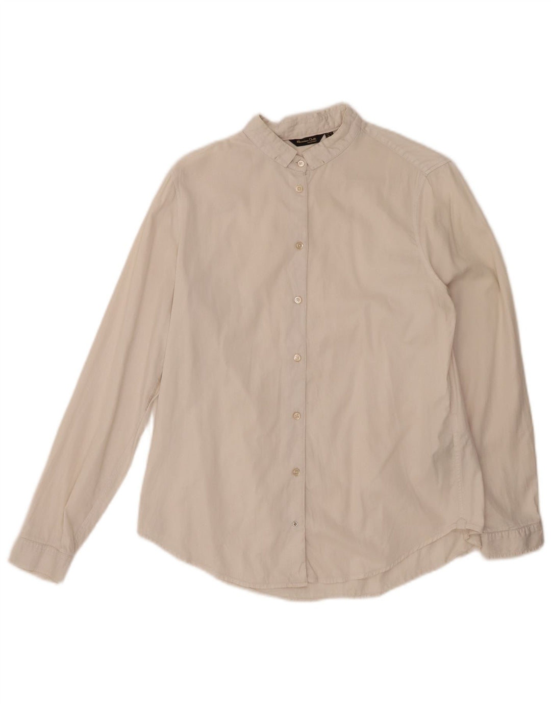 Camisa feminina MASSIMO DUTTI EU 40 médio algodão branco