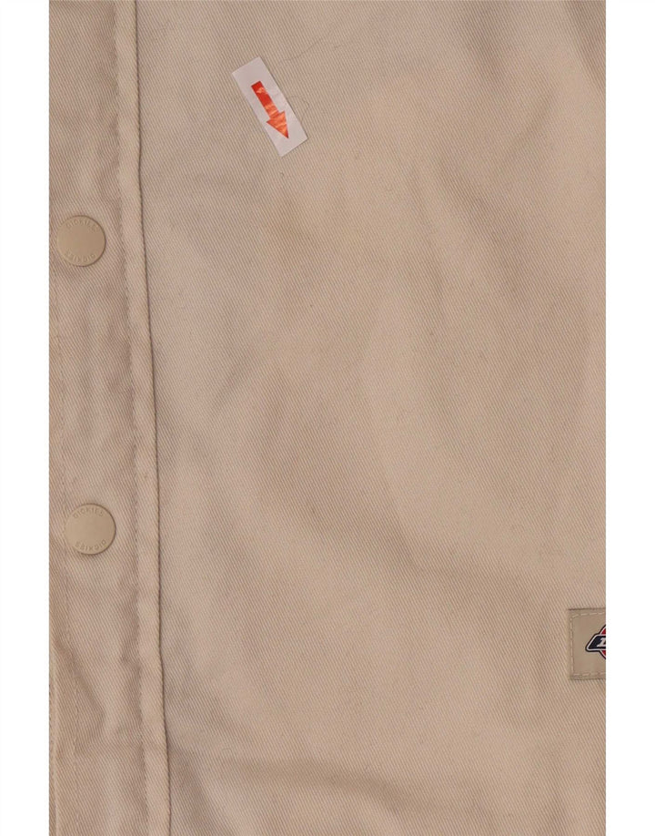 Jaqueta jeans masculina Dickies Sherpa Reino Unido 36 poliéster bege pequeno