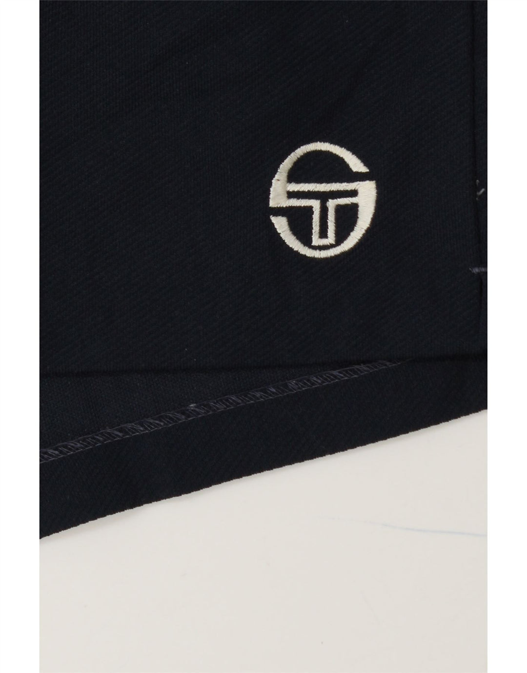 SERGIO TACCHINI Shorts chino feminino W32 grande poliéster azul marinho