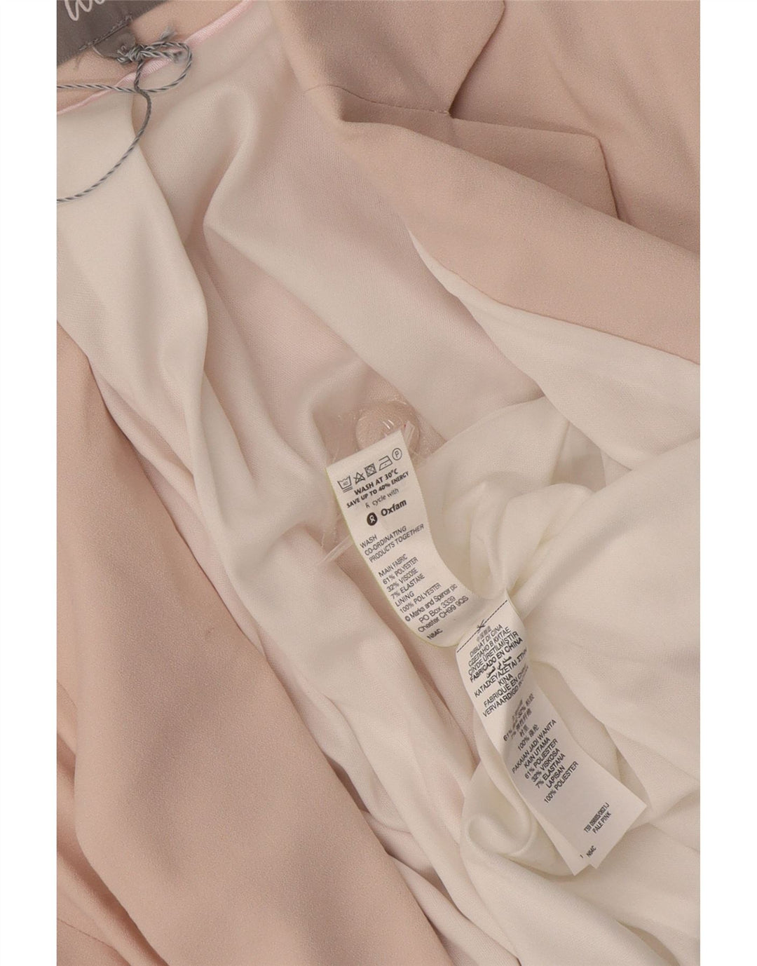 Jaqueta Blazer Feminina Marks & Spencer Manga 3/4 Aberta Reino Unido 12 Médio Rosa