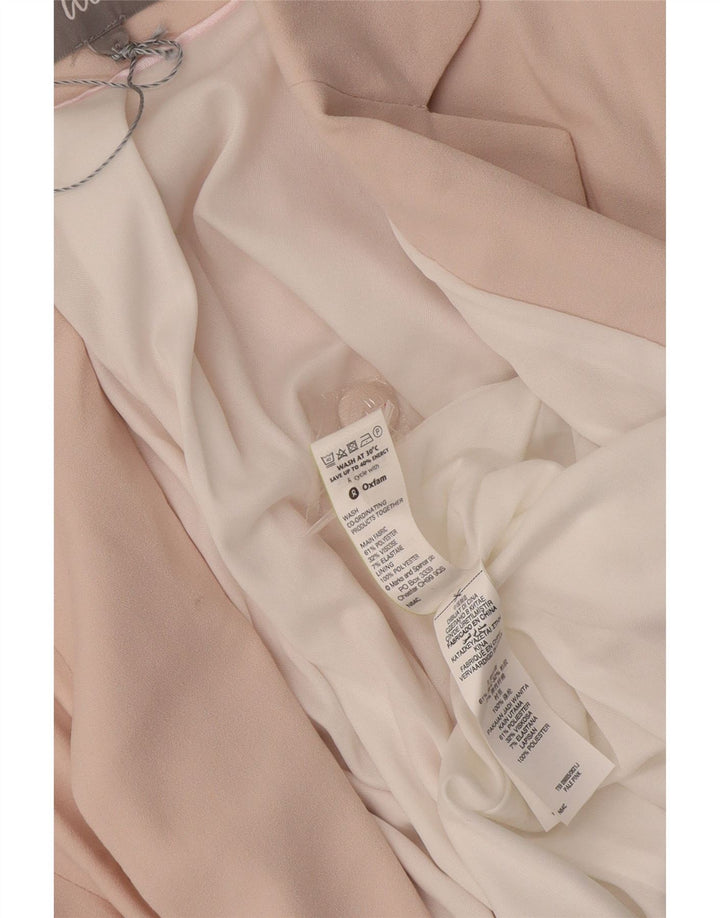 Jaqueta Blazer Feminina Marks & Spencer Manga 3/4 Aberta Reino Unido 12 Médio Rosa