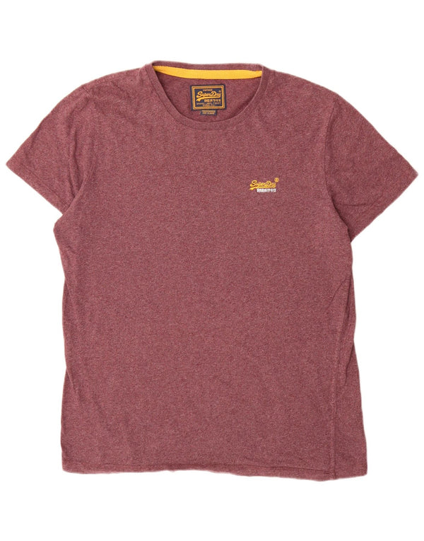 Camiseta masculina Superdry Top XL algodão Borgonha