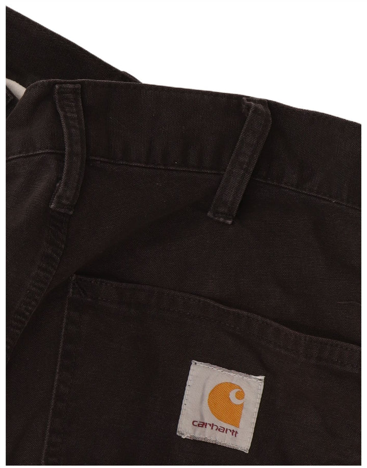 Carhartt Mens Cargo Shorts W30 Cinza Médio