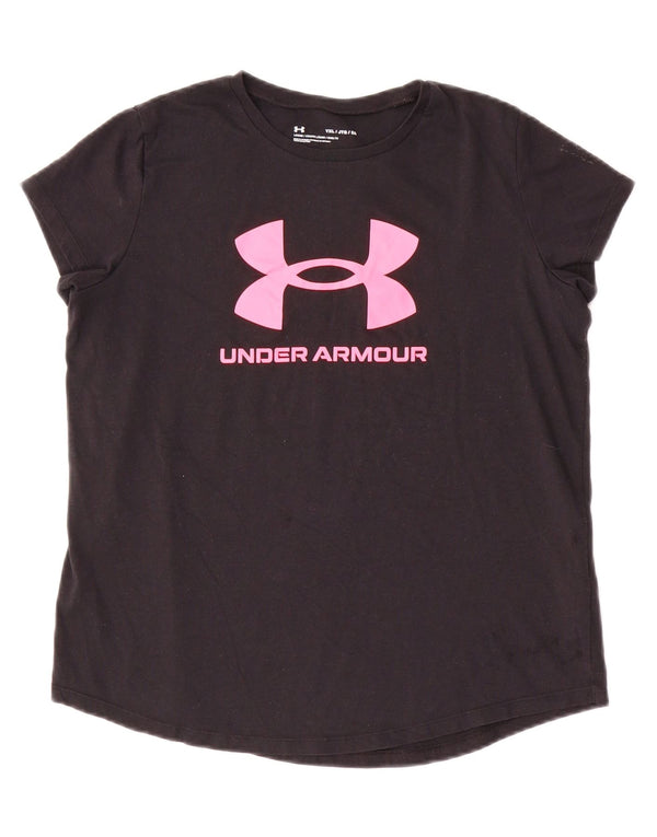 Camiseta gráfica UNDER ARMOUR para meninas com ajuste solto 13-14 anos XL preto