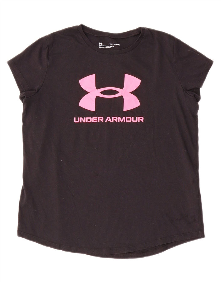 Camiseta gráfica UNDER ARMOUR para meninas com ajuste solto 13-14 anos XL preto