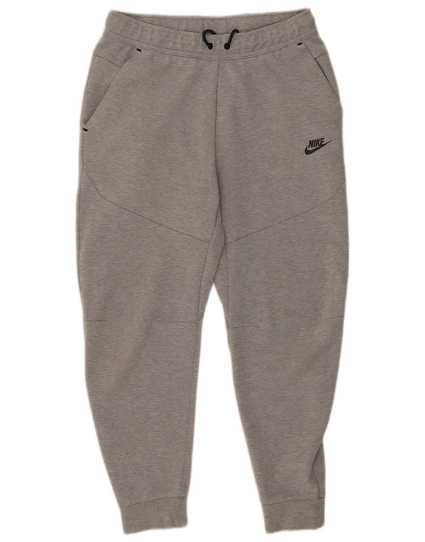 Calça de treino masculina Nike Joggers cinza médio algodão manchado