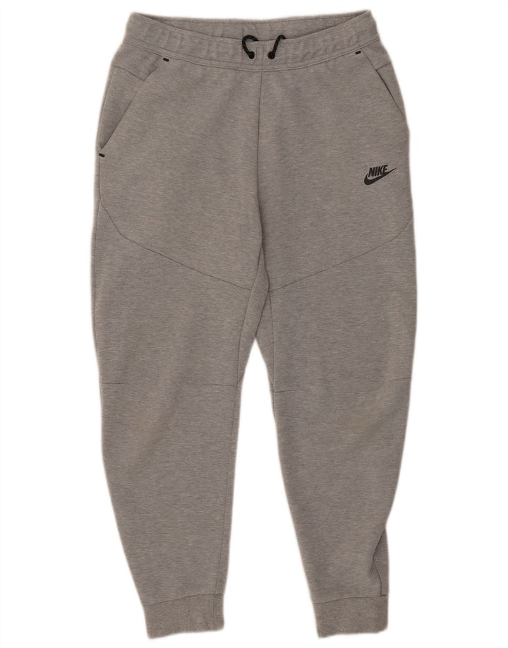 Calça de treino masculina Nike Joggers cinza médio algodão manchado