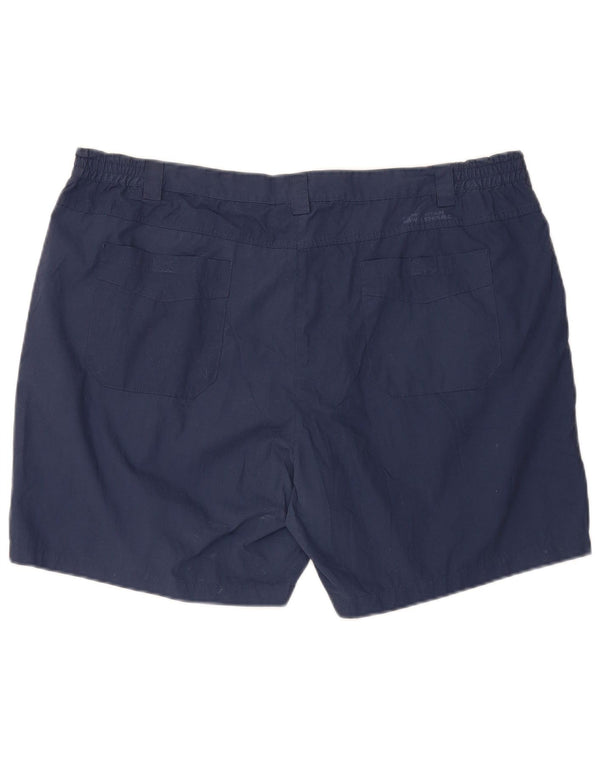 Mountain Warehouse Shorts feminino de cintura alta casual W44 3XL azul marinho