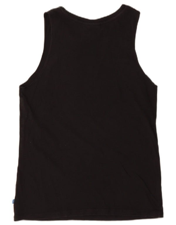 Adidas Womens Graphic Vest Top UK 8 Pequeno Preto