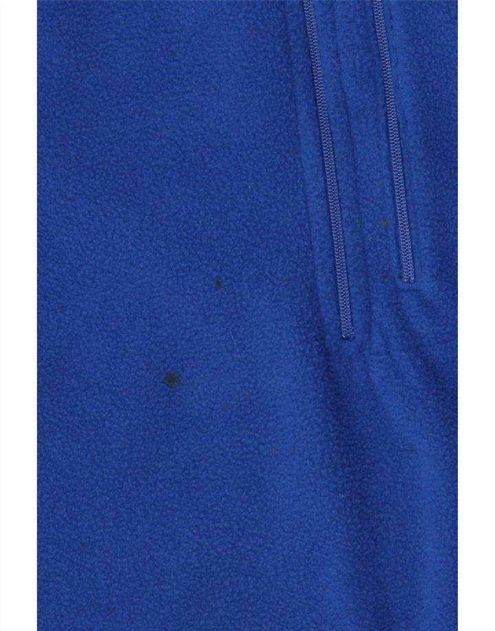 Pulôver de lã masculino Sprayway com zíper e gola em poliéster azul médio