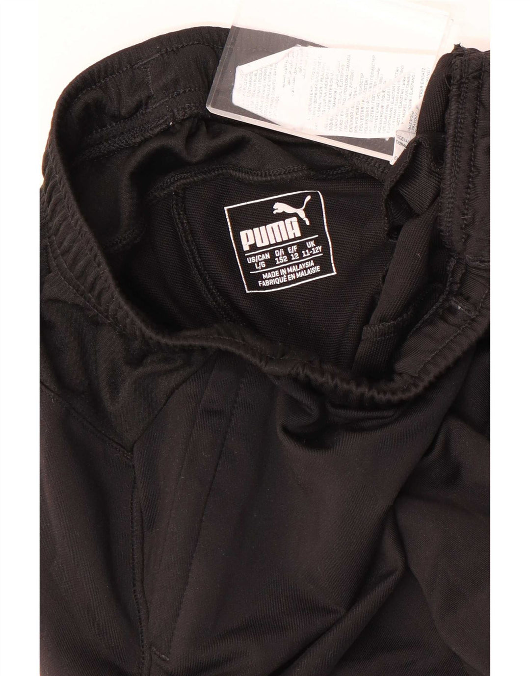 Calças de treino Puma Boys 11-12 anos grandes poliéster preto