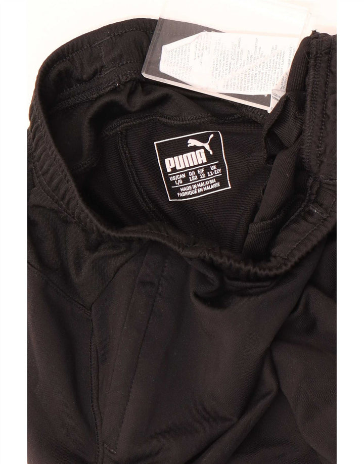 Calças de treino Puma Boys 11-12 anos grandes poliéster preto