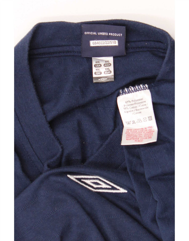 Camiseta masculina Umbro Top 2XL Poliéster Azul Marinho