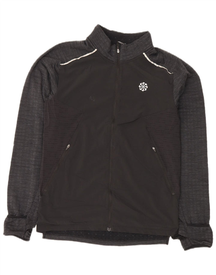 Nike Mens Treino Top Jacket Pequeno Poliéster Salpicado Preto