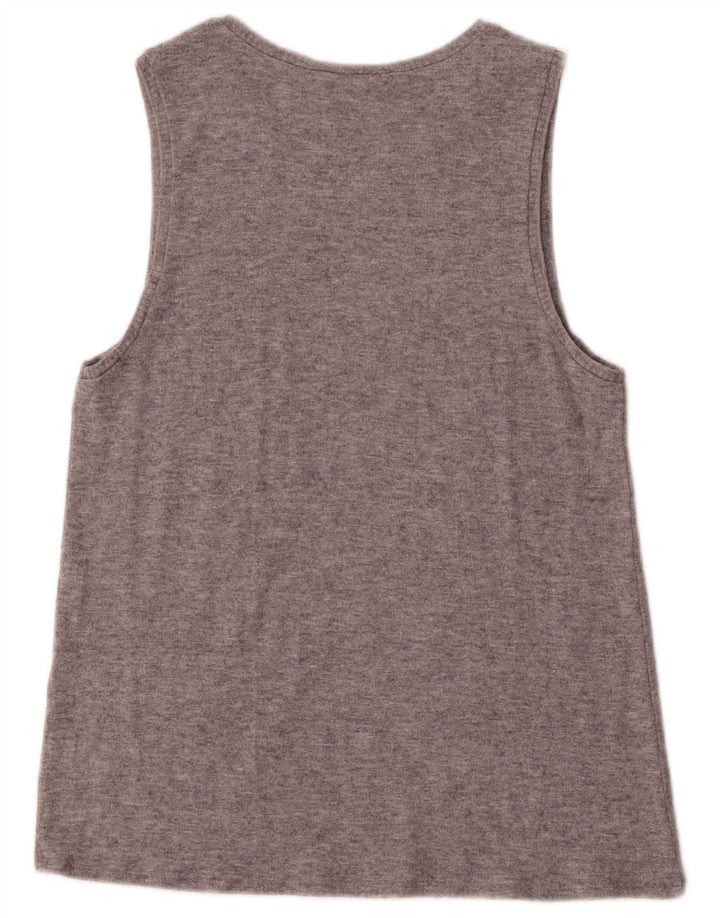 Colete feminino Zara UK 12 cinza médio manchado