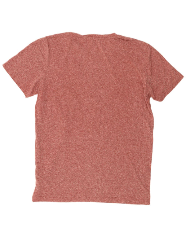 Camiseta masculina gráfica Jack & Jones grande poliéster manchado marrom