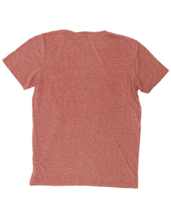 Camiseta masculina gráfica Jack & Jones grande poliéster manchado marrom