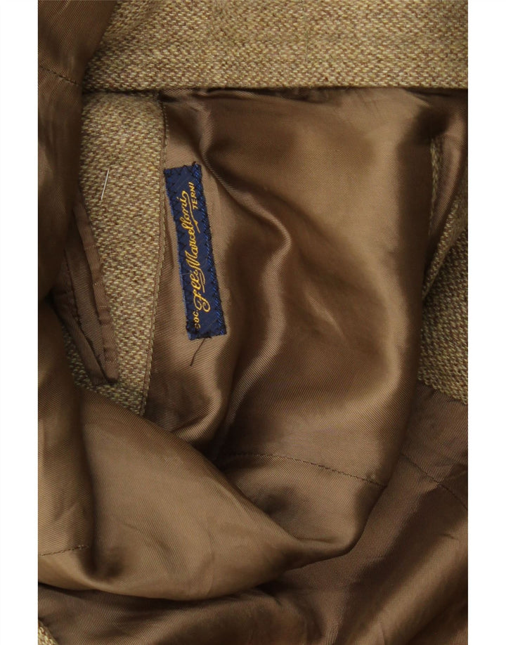 Jaqueta corta-vento masculina VINTAGE Blazer UK 38 médio cáqui