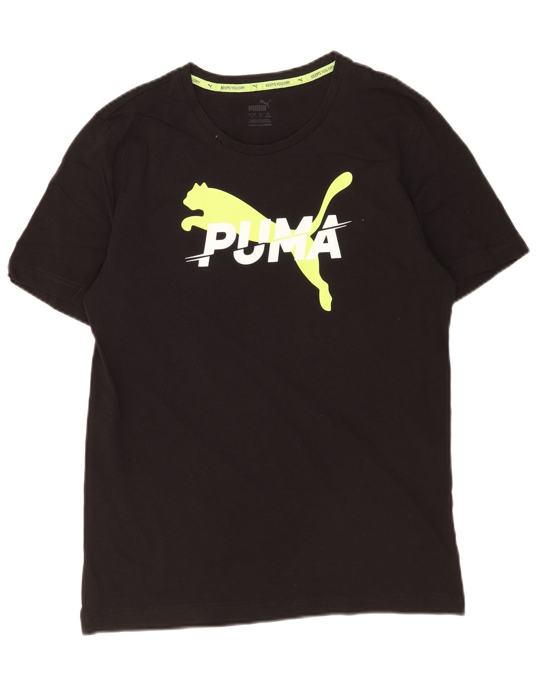Puma Camiseta Masculina Graphic Top Pequeno Preto