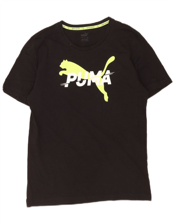 Puma Camiseta Masculina Graphic Top Pequeno Preto