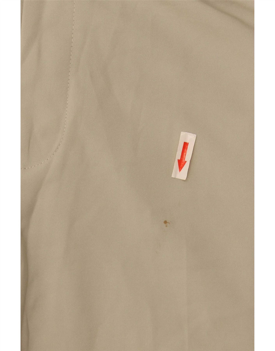 Calça masculina de terno regular Marks & Spencer W34 L33 poliéster bege