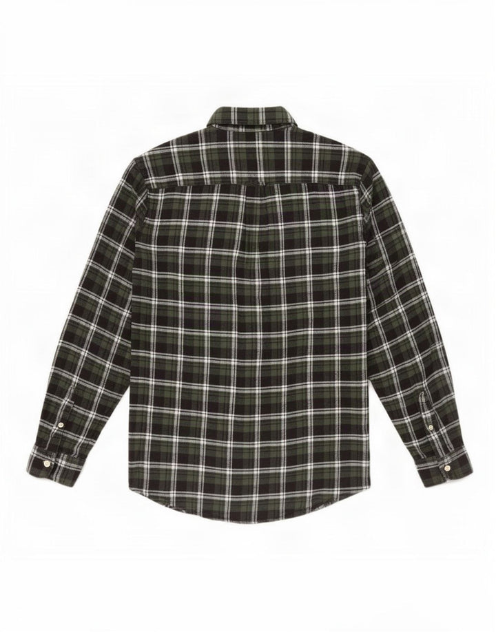 Camisa masculina de flanela Chaps grande algodão xadrez verde