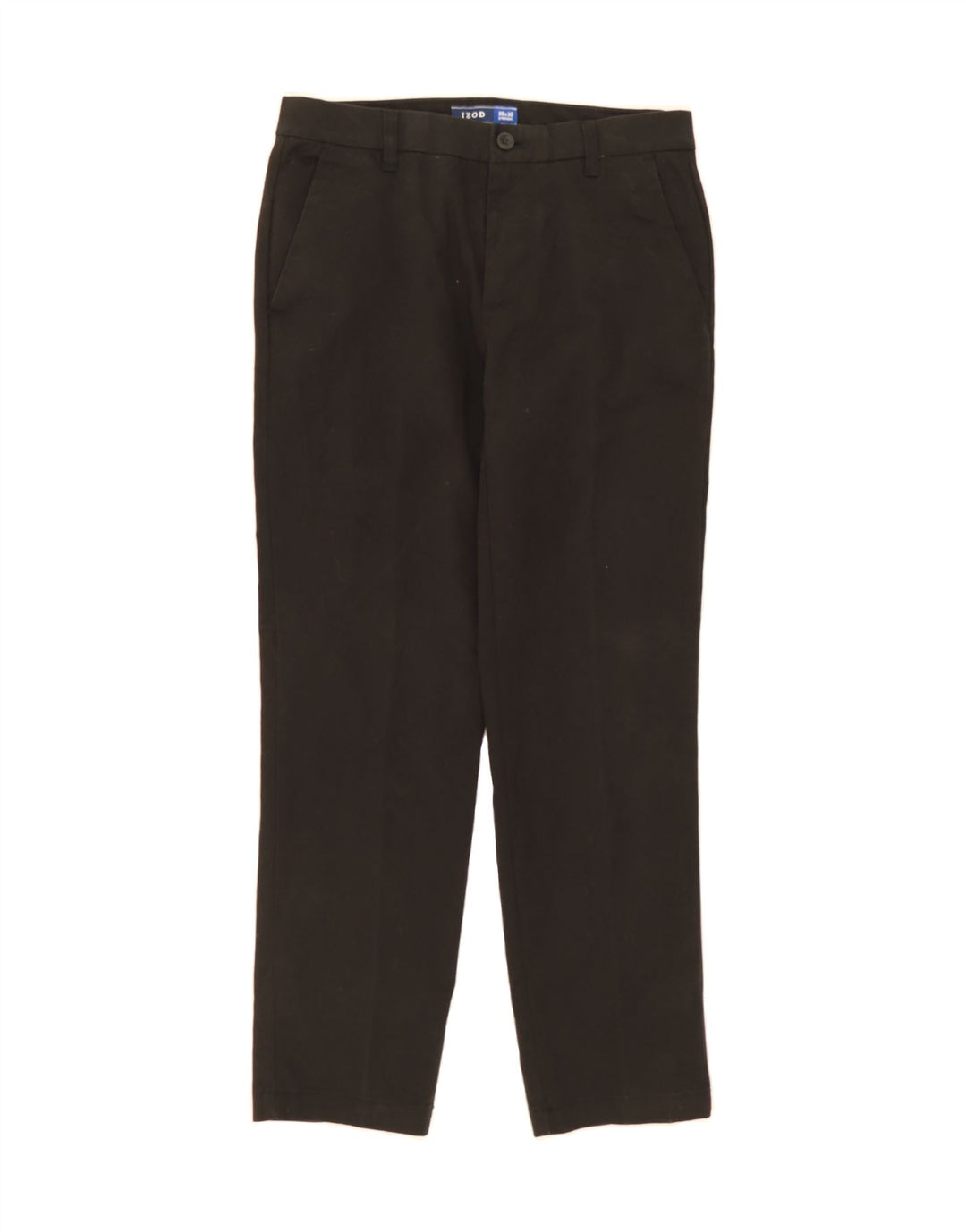IZOD Mens Straight Chino Trousers W30 L30 Black Cotton Vintage Izod and Second-Hand Izod from Messina Hembry 