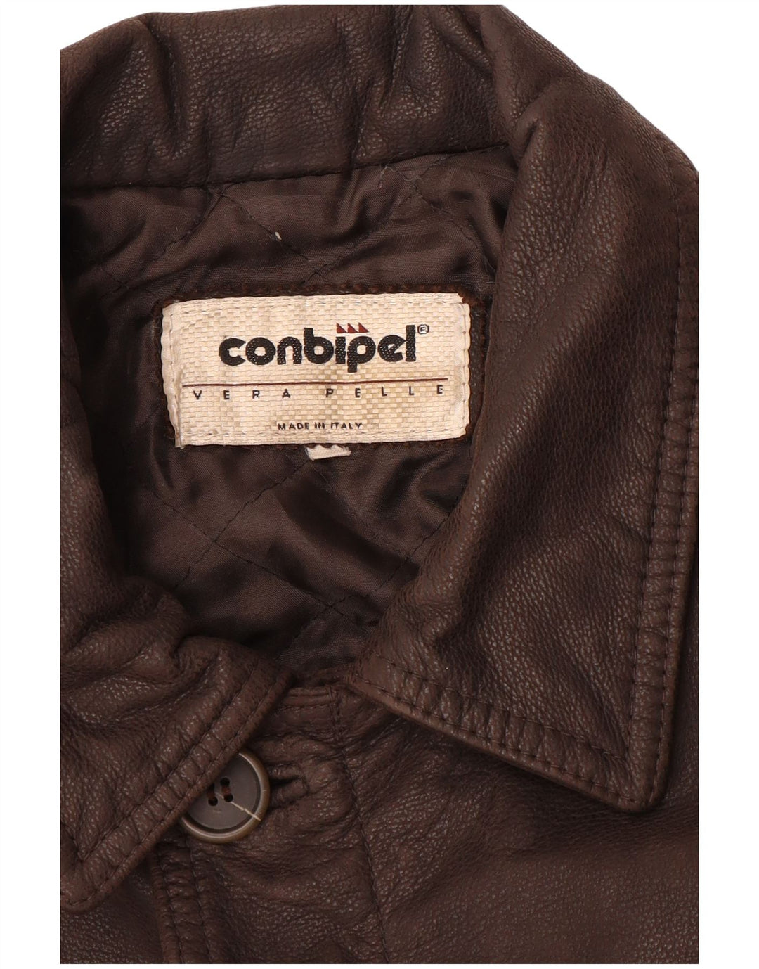 Jaqueta de couro masculina CONBIPEL UK 42 XL couro marrom