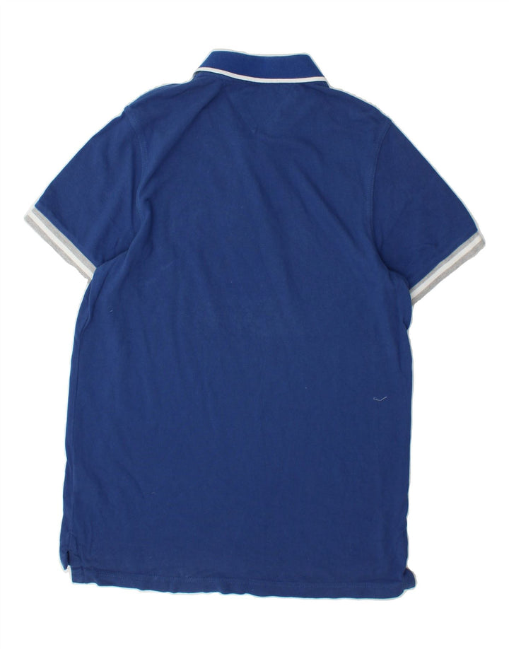 TOMMY HILFIGER Mens Graphic Polo Shirt XL Blue Cotton Vintage Tommy Hilfiger and Second-Hand Tommy Hilfiger from Messina Hembry 
