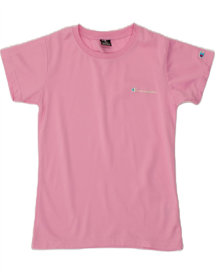 CHAMPION Girls T-Shirt Top 13-14 Years Pink Vintage Champion and Second-Hand Champion from Messina Hembry 