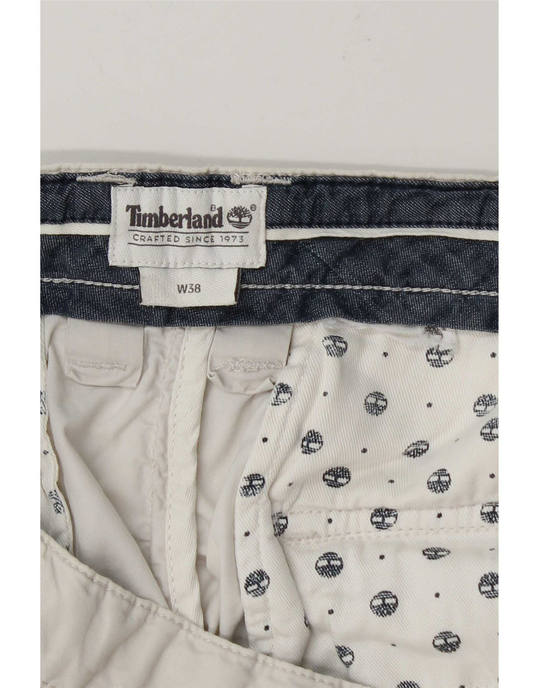 Shorts Chino Masculino Timberland W38 XL Branco