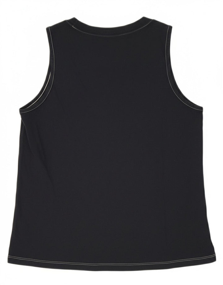 Vans Womens Graphic Vest Top UK 12 Médio Azul Marinho