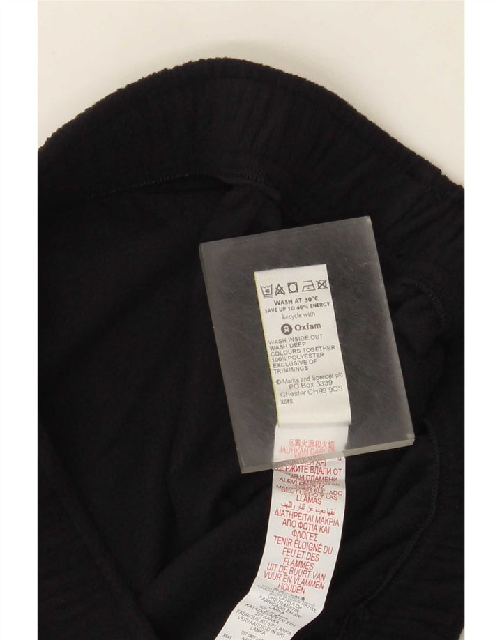Calça esportiva masculina de lã Marks & Spencer, poliéster azul marinho médio