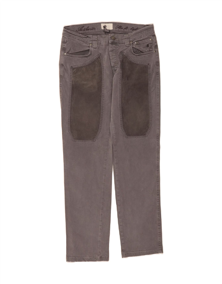 JECKERSON Mens Straight Casual Trousers W36 L33 Grey Cotton Vintage Jeckerson and Second-Hand Jeckerson from Messina Hembry 