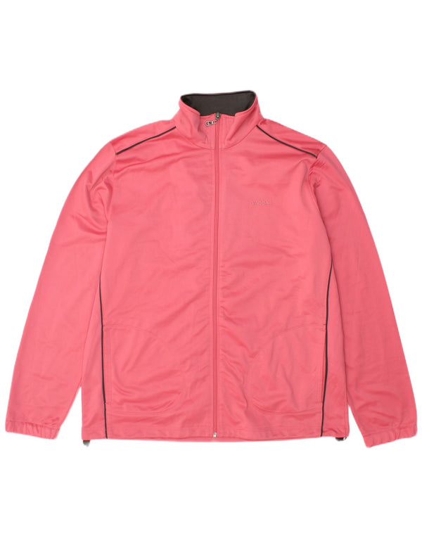 Diadora Womens Tracksuit Top Jacket UK 18 XL Rosa Poliéster