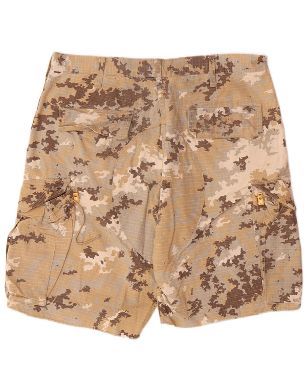 Shorts cargo masculino VINTAGE regular médio W32 algodão camuflado bege